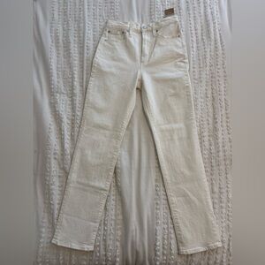 Madewell 24 White Straight-Leg the Perfect Vintage Jean